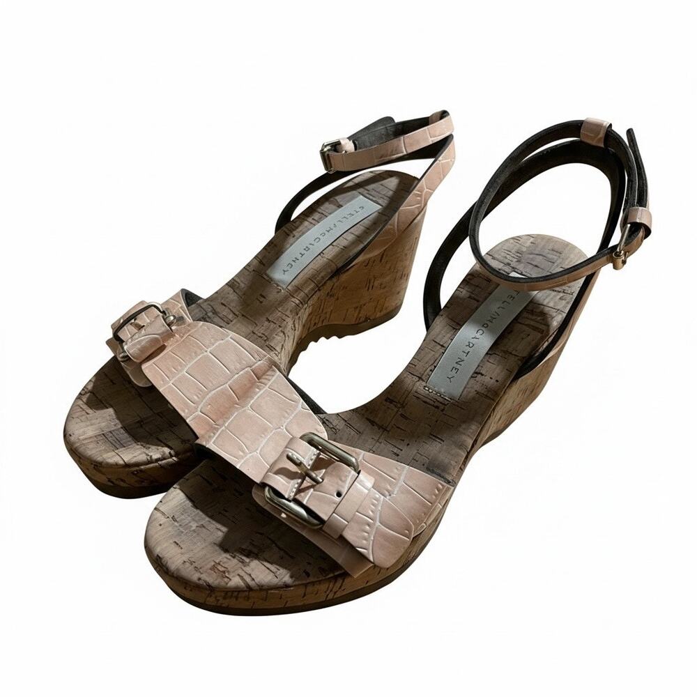 Stella Mccartney Cork Heel Sandals Size 7